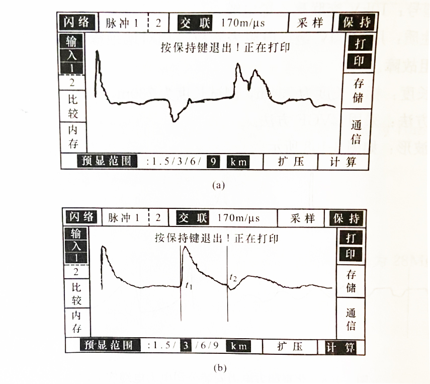 三亚供电局电力电缆故障实测波形