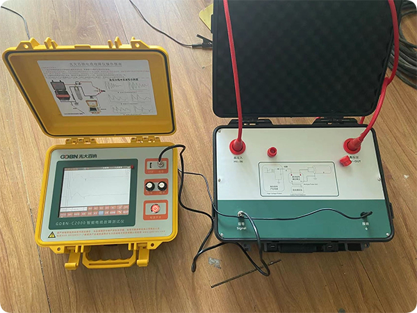 GDBN-C2000电缆故障测试仪与GDBN-OH01连接图