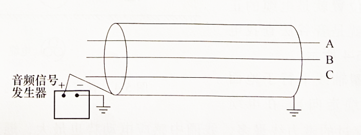 电缆路径探测铠地接线示意图